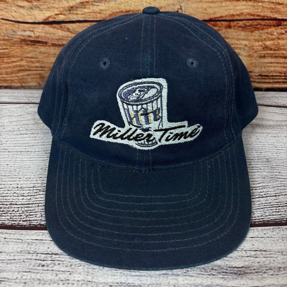Vintage Miller Lite "Miller Time" Strapback Adjustable Hat